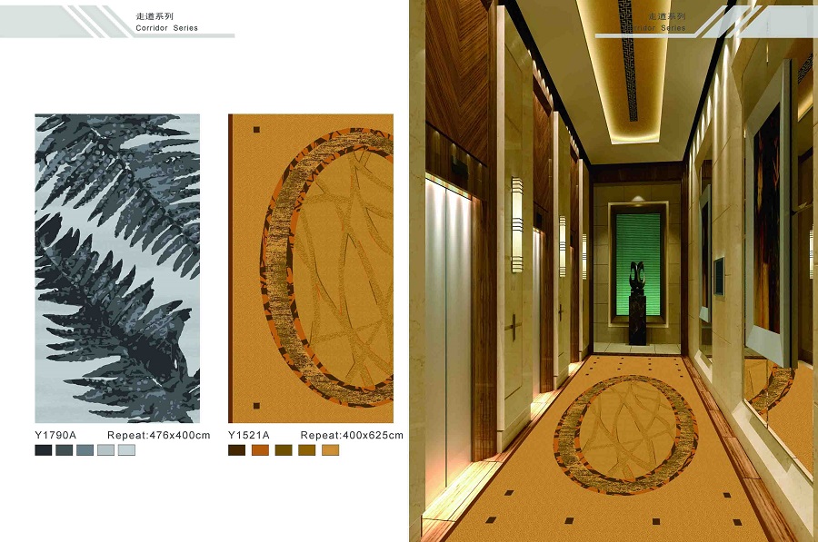 Y1790A系列 酒店地毯宴会厅尼龙印花地毯 效果